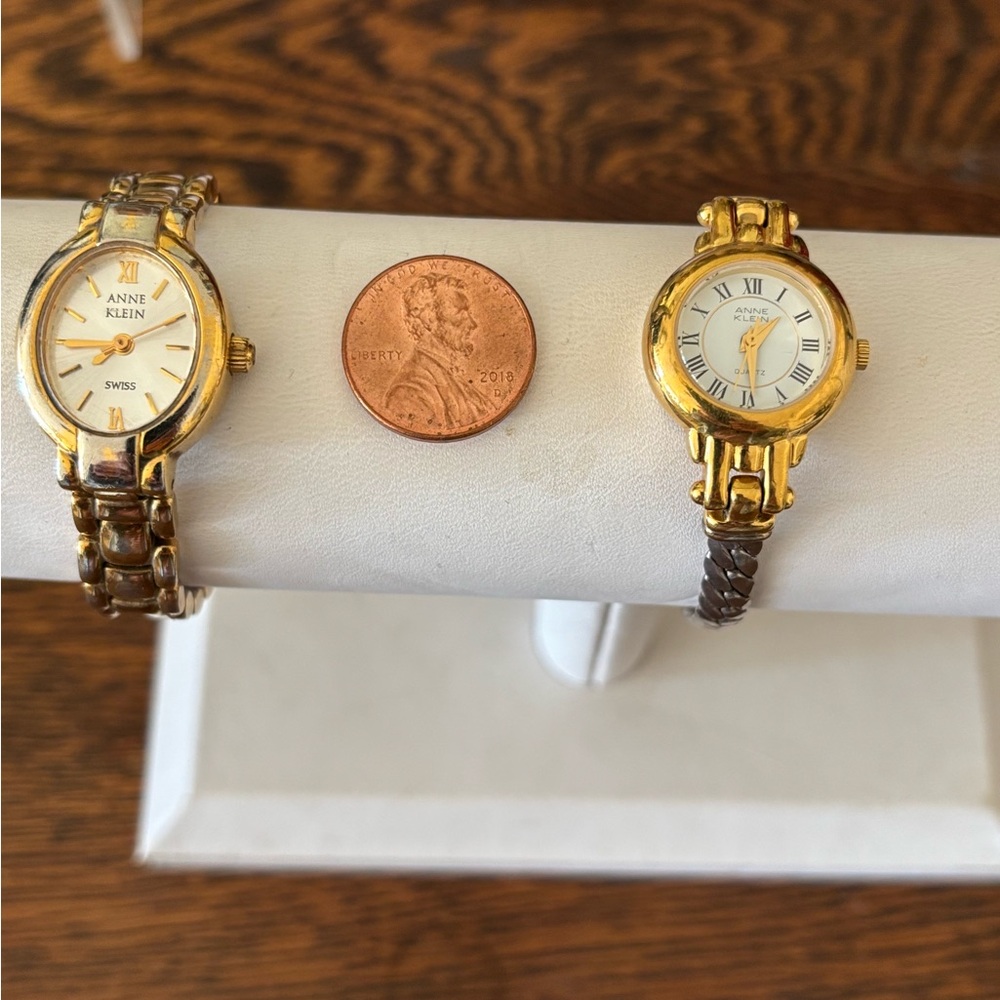 Anne Klein Gold and White Women's Watch - Picture 9 of 9